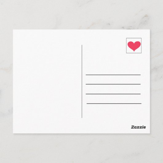 Einfache, so dankbare moderne Skripttypografie Postkarte (Rückseite)