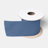 Einfache, solide französische Toile Blue Satinband (Spule)