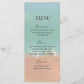 Einfache Sommerpause am Meer Menükarte (Vorderseite)