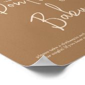 Einfache Sonne Sag nicht Baby Poster (Ecke)