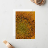 Einfache Sonnenblume nach oben nah Mitteilungskarte (Vorderseite/Rückseite Beispiel)