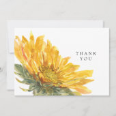 Einfache Sonnenblume Verlust des Lebens Danke (Vorderseite)