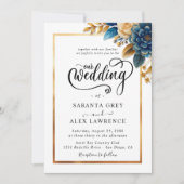 Einfache Sonnenblumenhochzeit Einladung (Vorderseite)