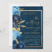 Einfache Sonnenblumenhochzeit Einladung (Vorderseite)