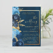 Einfache Sonnenblumenhochzeit Einladung (Stehend Vorderseite)