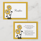 Einfache Sonnenblumenkarte Begleitkarte (Vorne/Hinten)