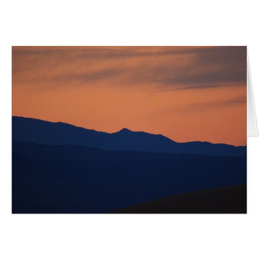 Einfache Sonnenuntergang, Minimalistische Grußkart (Vorderseite (Horizontal))