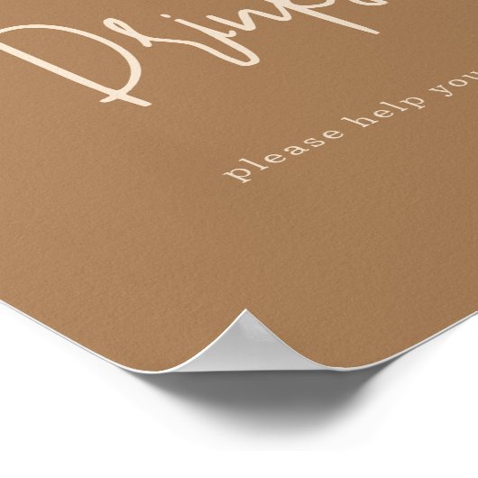 Einfache sonnige Getränke Poster (Ecke)