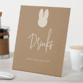 Einfache sonnige Getränke Sockelschild (In Situ)