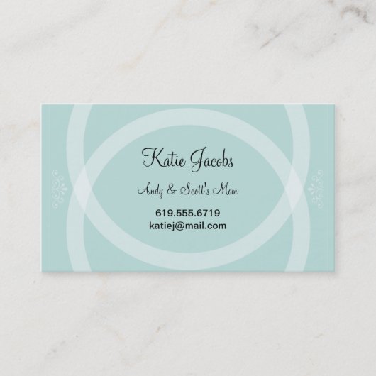 Einfache SozialTelefonkarten Telefonnummerkarte (Vorderseite)