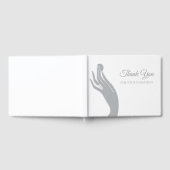 Einfache Spende Danke für Frauen Hand mit Münzen Gästebuch (Voll)