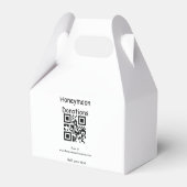 Einfache Spenden für Hochzeitsreise q r Kabeljau Geschenkschachtel (Rückseite)