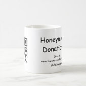 Einfache Spenden für Hochzeitsreise q r Kabeljau Kaffeetasse (Mittel)