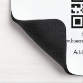 Einfache Spenden für Hochzeitsreise q r Kabeljau Mousepad (Ecke)