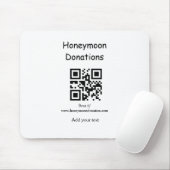 Einfache Spenden für Hochzeitsreise q r Kabeljau Mousepad (Mit Mouse)