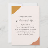 Einfache Splashes Gewürz Foto Graduation Party Einladung (Rückseite)