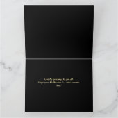 Einfache Spooky Familie glücklich Halloween Pumpki Karte (Innenseite)