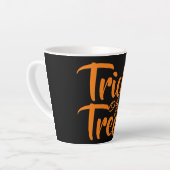 Einfache Spooky Trick oder Treat Halloween Familie Milchtasse (Linke Ecke)