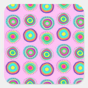 Einfache Spots Quadratischer Aufkleber