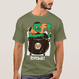 Einfache, spöttische Halloween Familie glücklich H T-Shirt