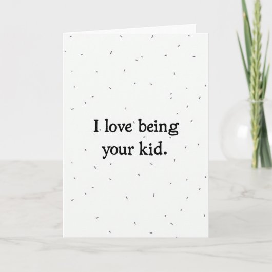 Einfache Sprinkle Kid Love Karte (Vorderseite)