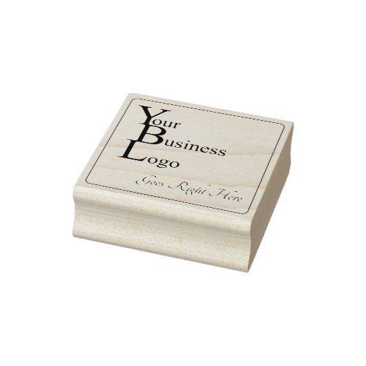 Einfache Square Black Ink Business-Logo Gummistempel (Stempel)