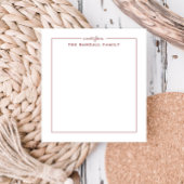 Einfache Square Bridge Personalisiert Notepad Notizblock