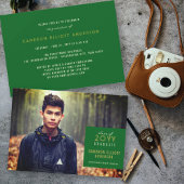 Einfache Square Minimalistisch Foto Graduation Par Einladung