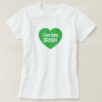 Einfache St. Patrick's Day Green I Liebe ist irisc
