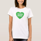 Einfache St. Patrick's Day Green I Liebe ist irisc T-Shirt (Vorderseite)