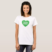 Einfache St. Patrick's Day Green I Liebe ist irisc T-Shirt (Vorne ganz)