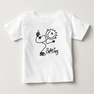 Einfache Stäbchenfigur Eislauf T-Shirts und Gesche