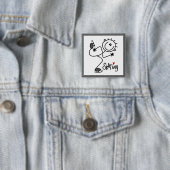 Einfache Stäbchenfigur Eislauf T-Shirts und Gesche Button (Beispiel)