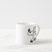 Einfache Stäbchenfigur Eislauf T-Shirts und Gesche Espressotasse (Vorderseite Rechts)