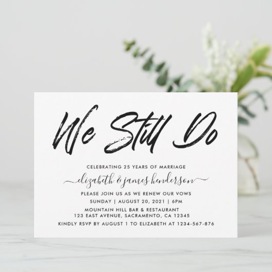 Einfache Stadterneuerung Einladung (Stehend Vorderseite)