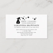 Einfache Standard-Reinigungsflasche Visitenkarte (Rückseite)