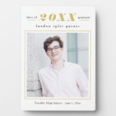 Einfache Stände EDITABLE FARBEN Abschluss Plaque Fotoplatte (Vorderseite)