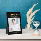 Einfache Stände EDITABLE FARBEN Abschluss Plaque Fotoplatte (Seite)