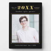 Einfache Stände EDITABLE FARBEN Abschluss Plaque Fotoplatte (Vorderseite)