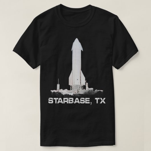 Einfache Starbase, TX Spaceship Graphic  T-Shirt (Design vorne)