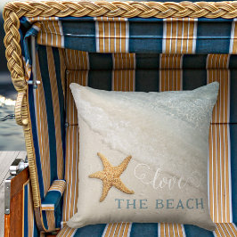 Einfache Starfish Waves Beach House Kissen