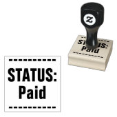 Einfache "STATUS: Bezahlung" Briefmarke aus Kautsc Gummistempel (Stempel)