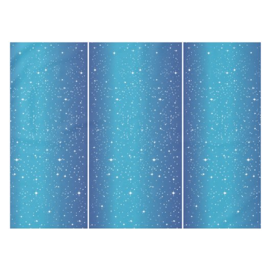 Einfache Sterne auf blauem Hintergrund Tischdecke (Vorderseite (Horizontal))