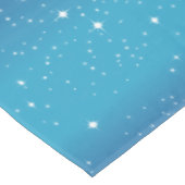 Einfache Sterne auf blauem Hintergrund Tischdecke (Schrägansicht)