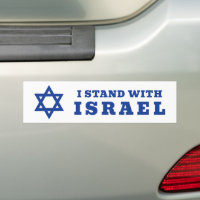 Einfache Sterne von David . Ich stehe zu Israel