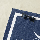 Einfache sternenklare blaue strandtuch (Beispiel)