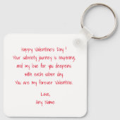 Einfache Stickman-Figur, Sobriety Valentine Day Schlüsselanhänger (Rückseite)