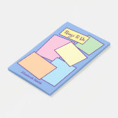 Einfache Sticky Notes Papier Pastellfarben Post-it Klebezettel (angewinkelt)