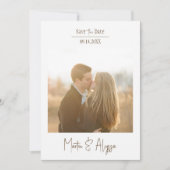 Einfache Stilkarte Save the Date (Vorderseite)