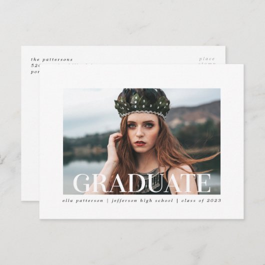 Einfache Stilrichtung | Ankündigung von Foto Absch (Vorne/Hinten)